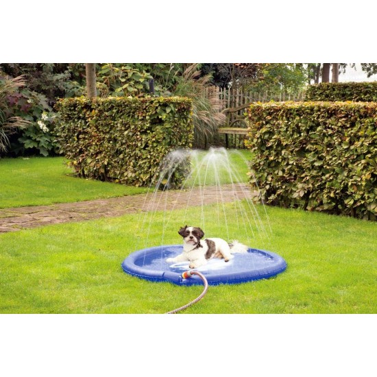 Karlie 522620 Splashy Dog Sprinkler Mat Diameter 130 cm L Blue 522 g Karlie 522620 Splashy Dog Sprinkler Mat Diameter 130 cm L Blue 522 g