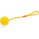 Karlie Ball with Rope - Dog Toy - TPR / Cotton - Yellow - 16 x 7 x 7 Karlie Ball with Rope - Dog Toy - TPR / Cotton - Yellow - 16 x 7 x 7