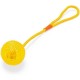 Karlie Ball with Rope - Dog Toy - TPR / Cotton - Yellow - 16 x 7 x 7 Karlie Ball with Rope - Dog Toy - TPR / Cotton - Yellow - 16 x 7 x 7