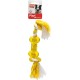 Karlie Ball with Rope - Dog Toy - TPR / Cotton - Yellow - 16 x 7 x 7 Karlie Ball with Rope - Dog Toy - TPR / Cotton - Yellow - 16 x 7 x 7