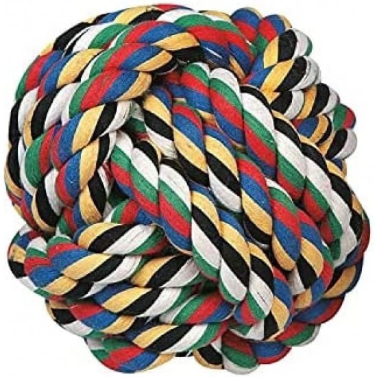 Karlie Cotton Ball – Dog Toy – Cotton – Multicoloured – Diameter 5.5 cm