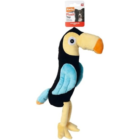 Karlie Dog Toy Plush Bird L: 38 cm W: 14 cm H: 8 cm Blue/Yellow Toucan Karlie Dog Toy Plush Bird L: 38 cm W: 14 cm H: 8 cm Blue/Yellow Toucan