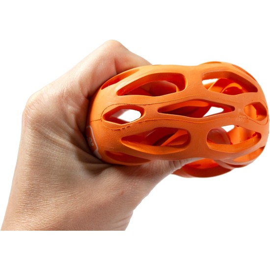 Karlie GRID PLAYBALL, RUBBER KOKO, ORANGE, 8 X 8 X 16, 5 CM, S Karlie GRID PLAYBALL, RUBBER KOKO, ORANGE, 8 X 8 X 16, 5 CM, S