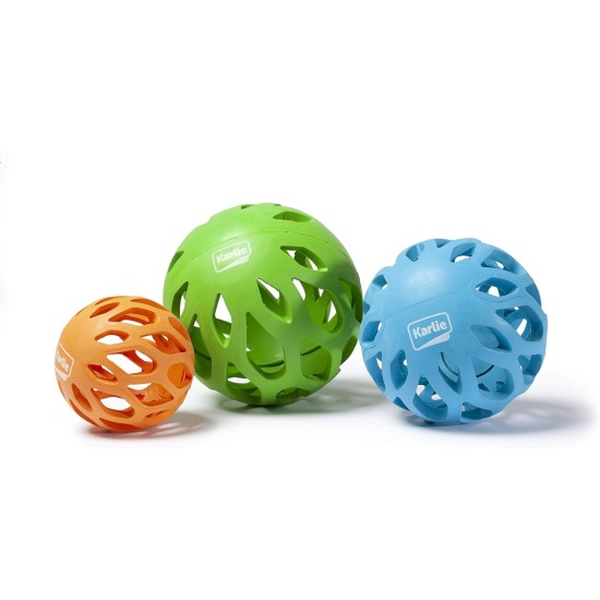 Karlie GRID PLAYBALL, RUBBER KOKO, ORANGE, 8 X 8 X 16, 5 CM, S Karlie GRID PLAYBALL, RUBBER KOKO, ORANGE, 8 X 8 X 16, 5 CM, S