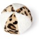 Karlie Safari Ball Plush Dog Toy, White/Brown, Diameter 11 cm Karlie Safari Ball Plush Dog Toy, White/Brown, Diameter 11 cm