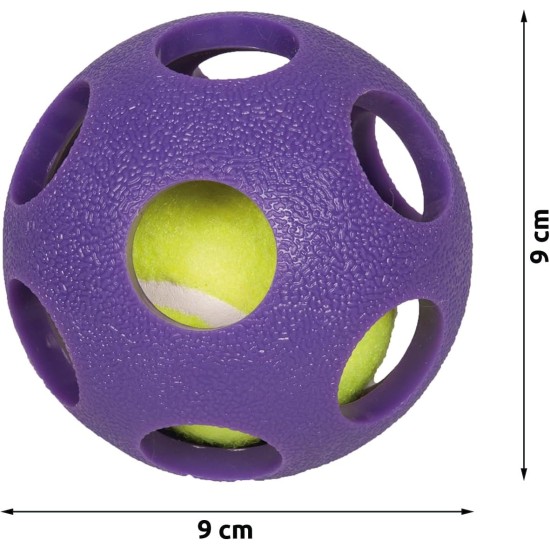 Karlie TPR Asteroid Ball Dog Toy TPR Purple Diameter 9 cm Karlie TPR Asteroid Ball Dog Toy TPR Purple Diameter 9 cm