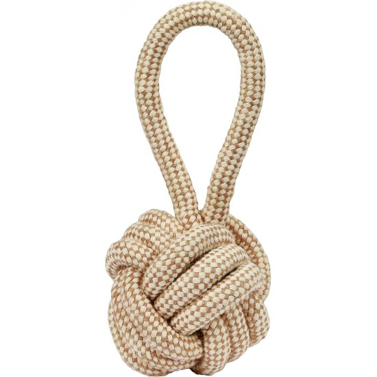 Kerbl Ball with Jute/Cotton Rope, Extra Large, 8 x 21 cm Kerbl Ball with Jute/Cotton Rope, Extra Large, 8 x 21 cm