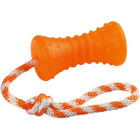 Kerbl Bone with Rope, 30 cm, Orange Kerbl Bone with Rope, 30 cm, Orange