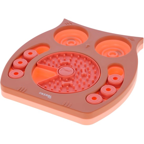 Kerbl Pet Thinking and Learning Toy Owl Salmon/Brown, 30 x 28 cm Kerbl Pet Thinking and Learning Toy Owl Salmon/Brown, 30 x 28 cm