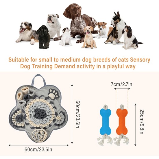 Kolamom Sniffing Rug for Dogs Clever Dog Toy with Non-Slip Intelligence Toy for Dogs Anti Stress Sniffing Mat Play Mat for Small and Large Dogs Kolamom Sniffing Rug for Dogs Clever Dog Toy with Non-Slip Intelligence Toy for Dogs Anti Stress Sniffing Mat Play Mat for Small and Large Dogs
