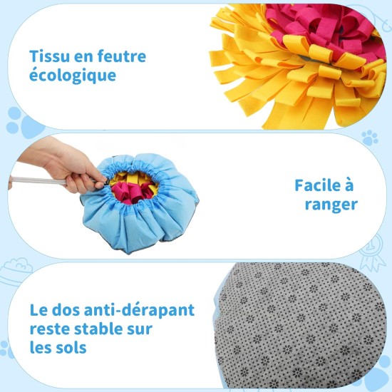 Kolamom Sniffing Rug for Dogs Clever Dog Toy with Non-Slip Intelligence Toy for Dogs Anti Stress Sniffing Mat Play Mat for Small and Large Dogs Kolamom Sniffing Rug for Dogs Clever Dog Toy with Non-Slip Intelligence Toy for Dogs Anti Stress Sniffing Mat Play Mat for Small and Large Dogs