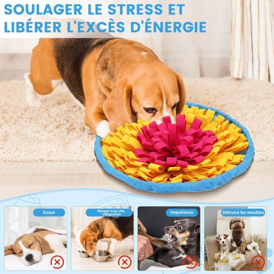 Kolamom Sniffing Rug for Dogs Clever Dog Toy with Non-Slip Intelligence Toy for Dogs Anti Stress Sniffing Mat Play Mat for Small and Large Dogs Kolamom Sniffing Rug for Dogs Clever Dog Toy with Non-Slip Intelligence Toy for Dogs Anti Stress Sniffing Mat Play Mat for Small and Large Dogs