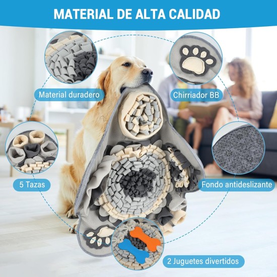 Kolamom Sniffing Rug for Dogs Clever Dog Toy with Non-Slip Intelligence Toy for Dogs Anti Stress Sniffing Mat Play Mat for Small and Large Dogs Kolamom Sniffing Rug for Dogs Clever Dog Toy with Non-Slip Intelligence Toy for Dogs Anti Stress Sniffing Mat Play Mat for Small and Large Dogs