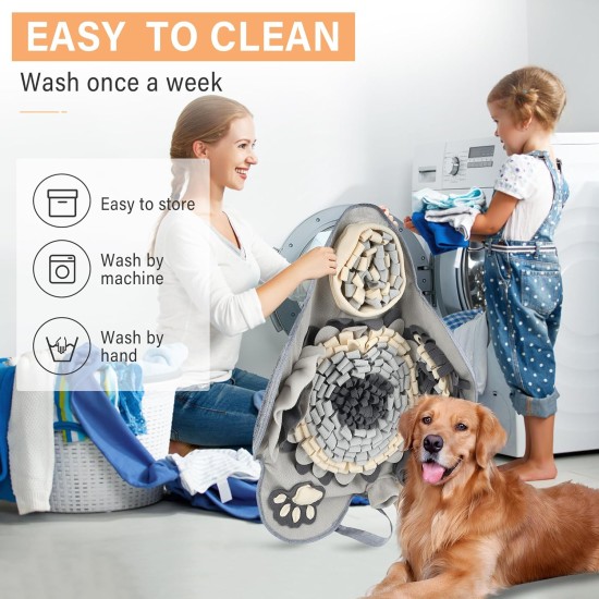 Kolamom Sniffing Rug for Dogs Clever Dog Toy with Non-Slip Intelligence Toy for Dogs Anti Stress Sniffing Mat Play Mat for Small and Large Dogs Kolamom Sniffing Rug for Dogs Clever Dog Toy with Non-Slip Intelligence Toy for Dogs Anti Stress Sniffing Mat Play Mat for Small and Large Dogs