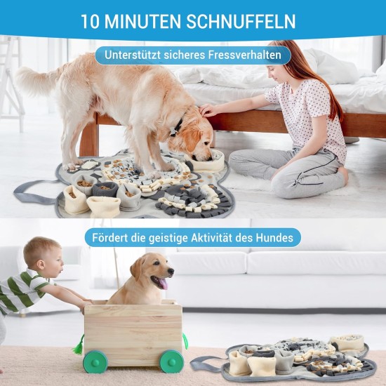 Kolamom Sniffing Rug for Dogs Clever Dog Toy with Non-Slip Intelligence Toy for Dogs Anti Stress Sniffing Mat Play Mat for Small and Large Dogs Kolamom Sniffing Rug for Dogs Clever Dog Toy with Non-Slip Intelligence Toy for Dogs Anti Stress Sniffing Mat Play Mat for Small and Large Dogs