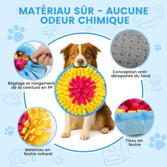 Kolamom Sniffing Rug for Dogs Clever Dog Toy with Non-Slip Intelligence Toy for Dogs Anti Stress Sniffing Mat Play Mat for Small and Large Dogs Kolamom Sniffing Rug for Dogs Clever Dog Toy with Non-Slip Intelligence Toy for Dogs Anti Stress Sniffing Mat Play Mat for Small and Large Dogs