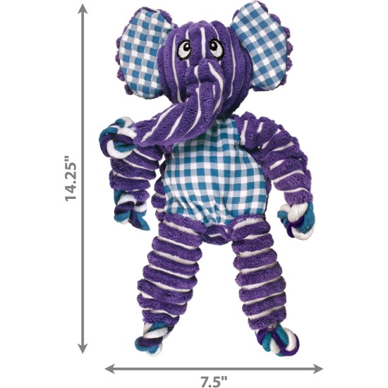 Kong Floppy Knots Bunny - Internal Floppy Knot Rope Toy for Dogs - Rope Dog Toy with Squeaker - S/M Kong Floppy Knots Bunny - Internal Floppy Knot Rope Toy for Dogs - Rope Dog Toy with Squeaker - S/M