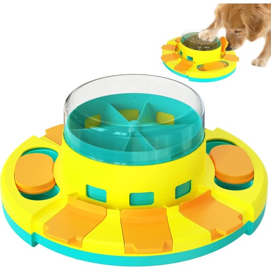 Kubatis Dog Puzzle Toys, Puppy Treat Toys, Dog Puzzle Feeder for Large, Medium and Small Dog Christmas Gifts. Dog Treat Puzzle Balls, Pet Food Puzzle Dispensing Slow Feeder for IQ Training & Mental