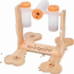 LOOBANI Dog Food Puzzle Toy for IQ Training and Mental Enrichment, Interactive, Fun Entertainment, Pass Time Games for Pets, Adjustable Treat Dispenser by Rotating Bottle LOOBANI Dog Food Puzzle Toy for IQ Training and Mental Enrichment, Interactive, Fun Entertainment, Pass Time Games for Pets, Adjustable Treat Dispenser by Rotating Bottle