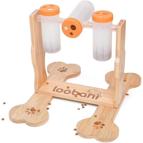 LOOBANI Dog Food Puzzle Toy for IQ Training and Mental Enrichment, Interactive, Fun Entertainment, Pass Time Games for Pets, Adjustable Treat Dispenser by Rotating Bottle LOOBANI Dog Food Puzzle Toy for IQ Training and Mental Enrichment, Interactive, Fun Entertainment, Pass Time Games for Pets, Adjustable Treat Dispenser by Rotating Bottle