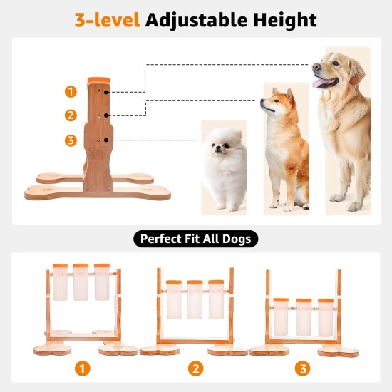 LOOBANI Dog Food Puzzle Toy for IQ Training and Mental Enrichment, Interactive, Fun Entertainment, Pass Time Games for Pets, Adjustable Treat Dispenser by Rotating Bottle LOOBANI Dog Food Puzzle Toy for IQ Training and Mental Enrichment, Interactive, Fun Entertainment, Pass Time Games for Pets, Adjustable Treat Dispenser by Rotating Bottle