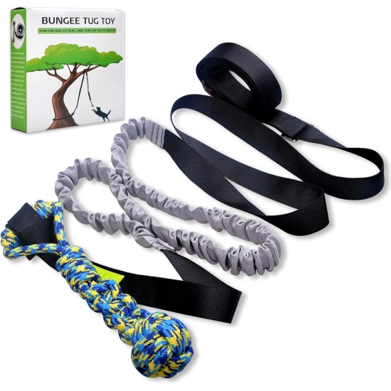 LOOBANI Dog Toys Outdoor Hanging Interactive Tether Durable Tug of War Puller with Chew Rope Toy LOOBANI Dog Toys Outdoor Hanging Interactive Tether Durable Tug of War Puller with Chew Rope Toy