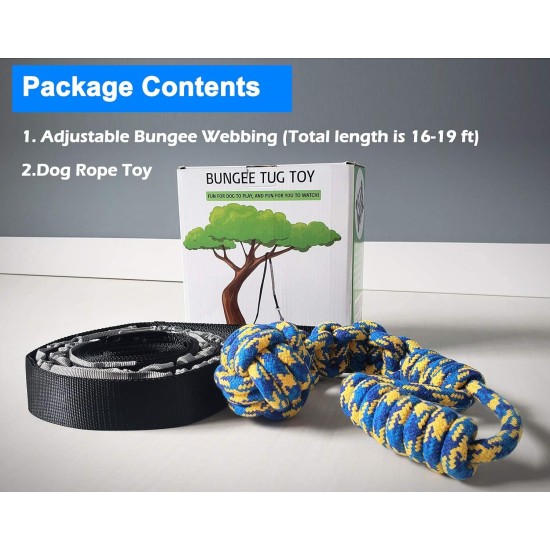 LOOBANI Dog Toys Outdoor Hanging Interactive Tether Durable Tug of War Puller with Chew Rope Toy LOOBANI Dog Toys Outdoor Hanging Interactive Tether Durable Tug of War Puller with Chew Rope Toy