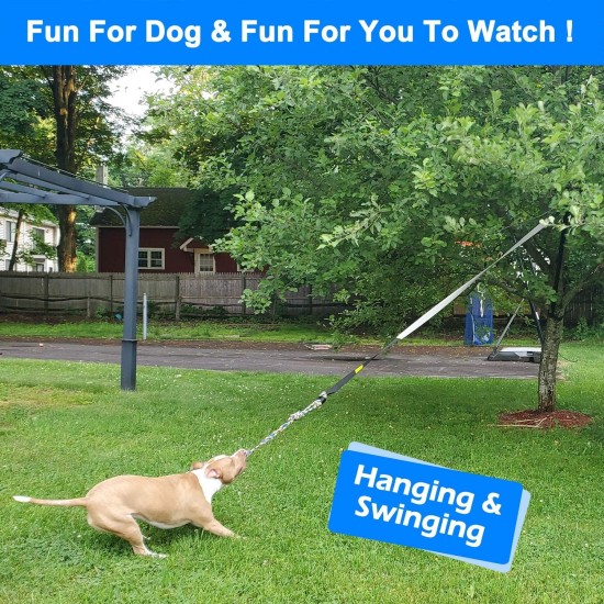 LOOBANI Dog Toys Outdoor Hanging Interactive Tether Durable Tug of War Puller with Chew Rope Toy LOOBANI Dog Toys Outdoor Hanging Interactive Tether Durable Tug of War Puller with Chew Rope Toy