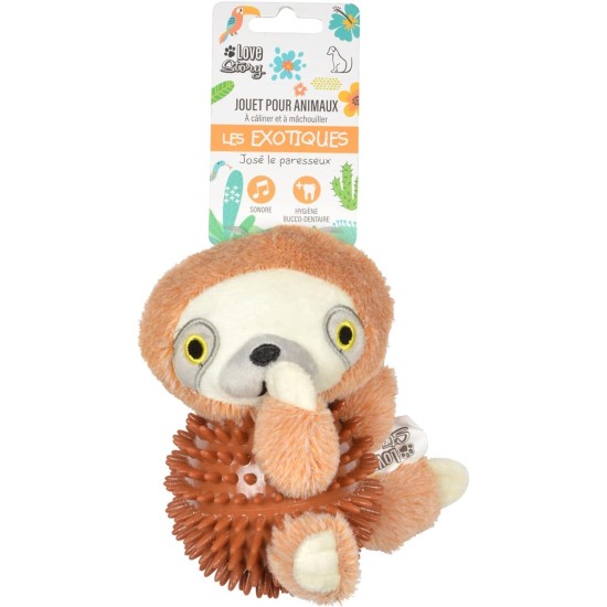 LOVE STORY Les Exotiques Plush Toy Sloth Ball 10 x 10 x 16 cm LOVE STORY Les Exotiques Plush Toy Sloth Ball 10 x 10 x 16 cm