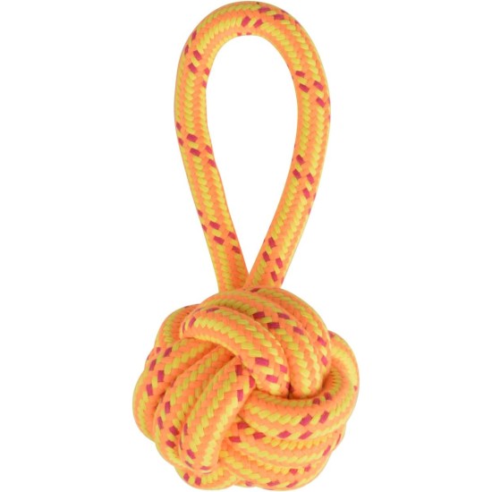 LOVE STORY Toy Rope Ball with Handle Cotton Diameter 10 x 27 cm Red