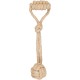 La Cordeline Dog Toy Cotton Hemp Rope Natural Making Interactive Toy for Dogs and Puppies - Ball 41cm Beige La Cordeline Dog Toy Cotton Hemp Rope Natural Making Interactive Toy for Dogs and Puppies - Ball 41cm Beige