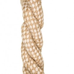 La cordeline Dog Toy Cotton Hemp Rope Natural Interactive Toy - Dumbbell 24cm La cordeline Dog Toy Cotton Hemp Rope Natural Interactive Toy - Dumbbell 24cm