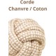 La cordeline Dog Toy Cotton Hemp Rope Natural Interactive Toy for Dogs Puppy Ball with 4 Ropes La cordeline Dog Toy Cotton Hemp Rope Natural Interactive Toy for Dogs Puppy Ball with 4 Ropes