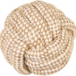 La cordeline Dog Toy Cotton Hemp Rope Natural Making Interactive Toy for Dogs and Puppies - Ball 10cm Beige La cordeline Dog Toy Cotton Hemp Rope Natural Making Interactive Toy for Dogs and Puppies - Ball 10cm Beige