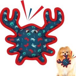 Lepawit Squeaky Dog Toy Bite Resistant Durable Cute Crab Interactive Dog Toys for Small Medium Dogs Lepawit Squeaky Dog Toy Bite Resistant Durable Cute Crab Interactive Dog Toys for Small Medium Dogs