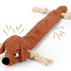 Letsmeet Dog Toys Squeaky Dog Toy Crinkle Paper Interactive Durable Plush Rope Toy for Small Medium Large Dogs with Gift Boxes Letsmeet Dog Toys Squeaky Dog Toy Crinkle Paper Interactive Durable Plush Rope Toy for Small Medium Large Dogs with Gift Boxes