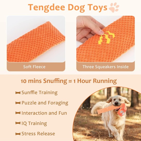 Letsmeet Squeaky Dog Toy, Stress Relief Game for Boredom, Dog Puzzle Toy, IQ Training, Dog Sniffing Toy, Foraging Instinct Training, Suitable for Small, Medium and Large Letsmeet Squeaky Dog Toy, Stress Relief Game for Boredom, Dog Puzzle Toy, IQ Training, Dog Sniffing Toy, Foraging Instinct Training, Suitable for Small, Medium and Large