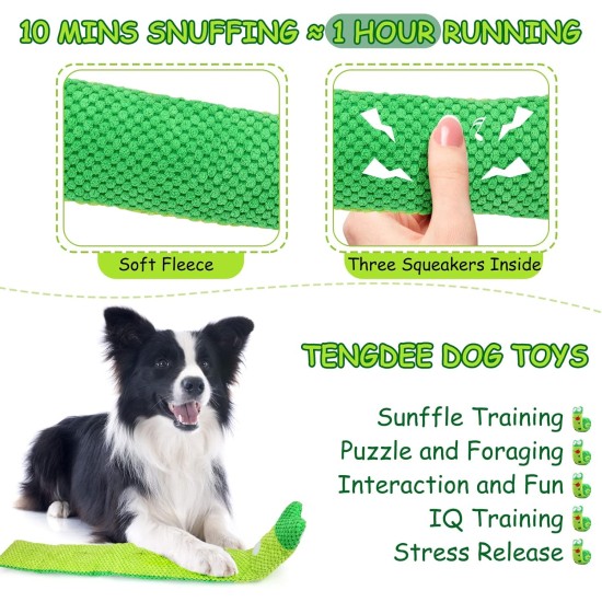 Letsmeet Squeaky Dog Toy, Stress Relief Game for Boredom, Dog Puzzle Toy, IQ Training, Dog Sniffing Toy, Foraging Instinct Training, Suitable for Small, Medium and Large Letsmeet Squeaky Dog Toy, Stress Relief Game for Boredom, Dog Puzzle Toy, IQ Training, Dog Sniffing Toy, Foraging Instinct Training, Suitable for Small, Medium and Large