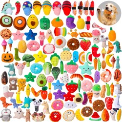 Libima Squeaky Dog Toys for Puppies Small Dogs Pets Plush Stuffed Cute Soft Chew Teething Toys 120 Pieces Libima Squeaky Dog Toys for Puppies Small Dogs Pets Plush Stuffed Cute Soft Chew Teething Toys 120 Pieces