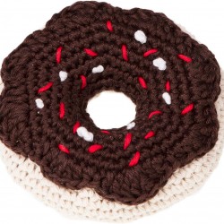 MICHI MICHI-SC108 GIOCO Crochet Doughnut Cioccolato Toy Chocolate Doughnut Dog Toy MICHI MICHI-SC108 GIOCO Crochet Doughnut Cioccolato Toy Chocolate Doughnut Dog Toy