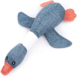 MU Wild Goose Plush Dog Toy Cartoon Resistance to Bite Squeaky Sound Pet Toy for Cleaning Teeth Puppies Dogs Chewing Pet Supplies, Dark Green MU Wild Goose Plush Dog Toy Cartoon Resistance to Bite Squeaky Sound Pet Toy for Cleaning Teeth Puppies Dogs Chewing Pet Supplies, Dark Green