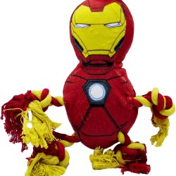 Marvel Comics for Pets Comics Iron Man Rope Knot Buddy for Dogs | Super Hero Toys for All Dogs and Puppies | Dog Chew Toy Officially Licensed by Marvel Comics for Pets Comics Iron Man Rope Knot Buddy for Dogs | Super Hero Toys for All Dogs and Puppies | Dog Chew Toy Officially Licensed by