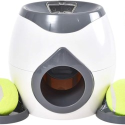Maxtonser Dog Puzzle Toy, Interactive Dog Toy, Treat Dosing Ball, Toy with Removable Harness, Tennis Training for Dogs Maxtonser Dog Puzzle Toy, Interactive Dog Toy, Treat Dosing Ball, Toy with Removable Harness, Tennis Training for Dogs