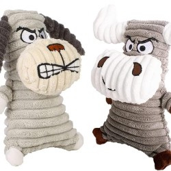 Ministry of Pet M.O.P Plush Dog Toy, Angry Squeaky, Interactive Dog Toy, Puppy Chew Toy, Pack of 4 Ministry of Pet M.O.P Plush Dog Toy, Angry Squeaky, Interactive Dog Toy, Puppy Chew Toy, Pack of 4