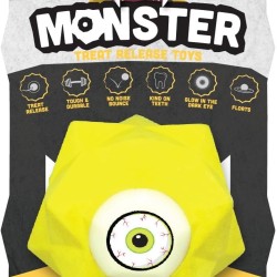 Monster Treat Release Dog Toy, Yellow Monster Treat Release Dog Toy, Yellow