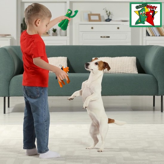 Multipet Gumby Dog Toy - Squeaky Dog Toy for All Dogs - Extra Soft Plush Dog Toy with Flexible Legs and Arms - Stuffed Toy Dog Toy for Cuddling & Playing - Multipet Gumby Dog Toy - Squeaky Dog Toy for All Dogs - Extra Soft Plush Dog Toy with Flexible Legs and Arms - Stuffed Toy Dog Toy for Cuddling & Playing -