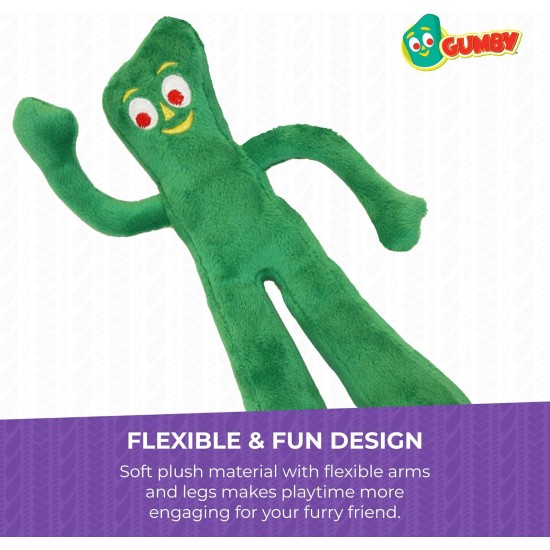 Multipet Gumby Dog Toy - Squeaky Dog Toy for All Dogs - Extra Soft Plush Dog Toy with Flexible Legs and Arms - Stuffed Toy Dog Toy for Cuddling & Playing - Multipet Gumby Dog Toy - Squeaky Dog Toy for All Dogs - Extra Soft Plush Dog Toy with Flexible Legs and Arms - Stuffed Toy Dog Toy for Cuddling & Playing -