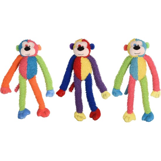 Multipet International DMP37812 Multicrew Monkey Plush Dog Toy, 17-Inch, Colors Vary Multipet International DMP37812 Multicrew Monkey Plush Dog Toy, 17-Inch, Colors Vary