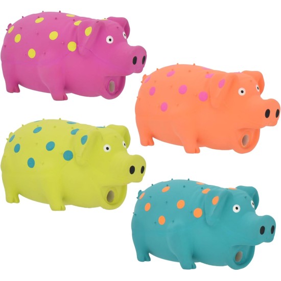 Multipet Pigs that Oink Stuffed Latex Squeezed Fun Interactive Pet Dog Toy 9 " Multipet Pigs that Oink Stuffed Latex Squeezed Fun Interactive Pet Dog Toy 9 "