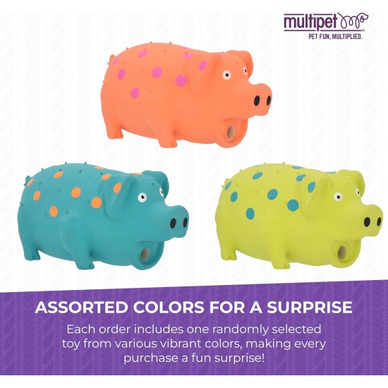 Multipet Pigs that Oink Stuffed Latex Squeezed Fun Interactive Pet Dog Toy 9 " Multipet Pigs that Oink Stuffed Latex Squeezed Fun Interactive Pet Dog Toy 9 "